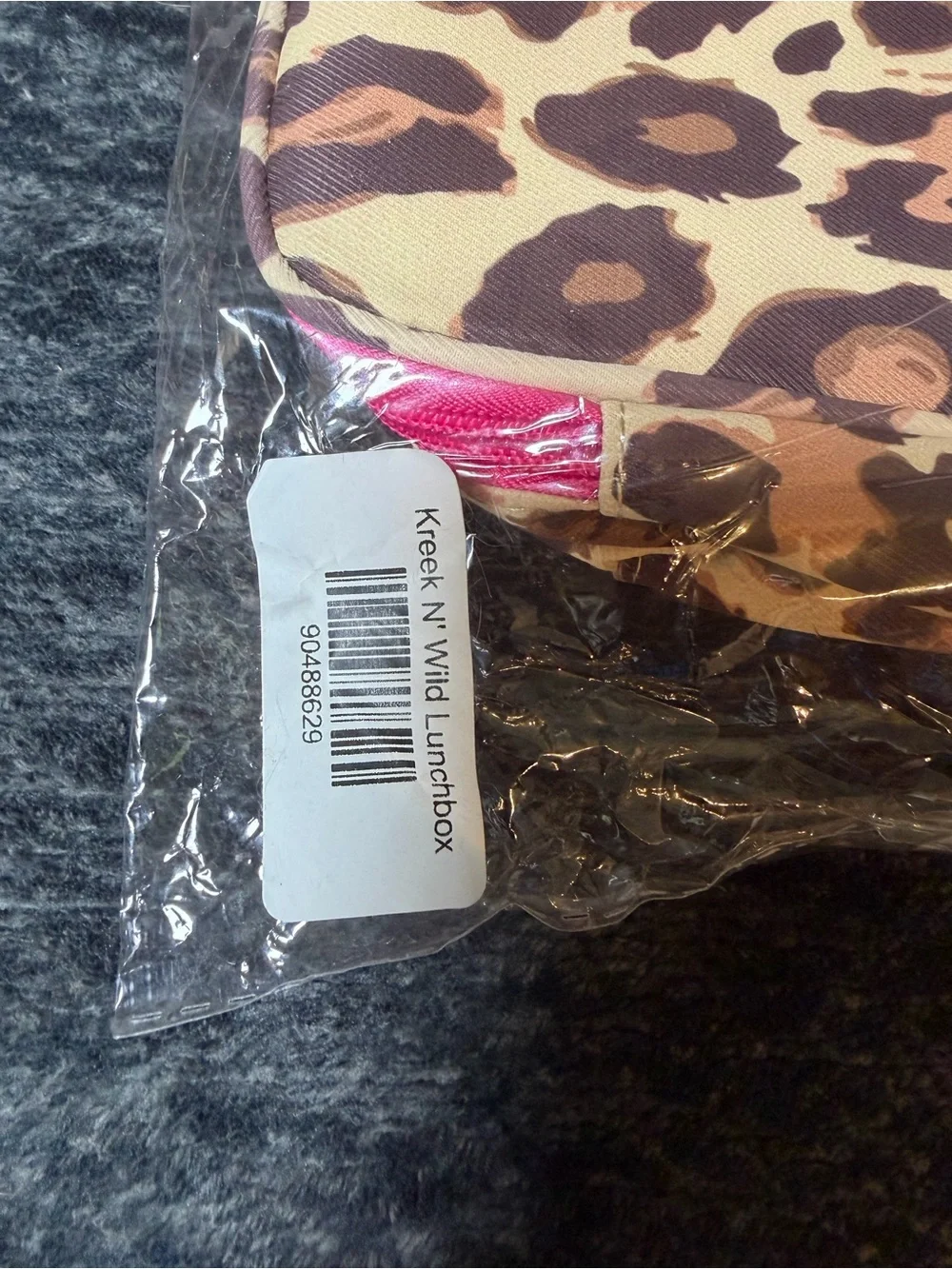 Leopard Print Insulated Lunch Bag New in Package with Multiple Compartments